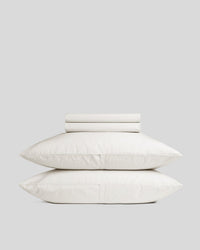 Percale Sheet Set - Cream F/Q