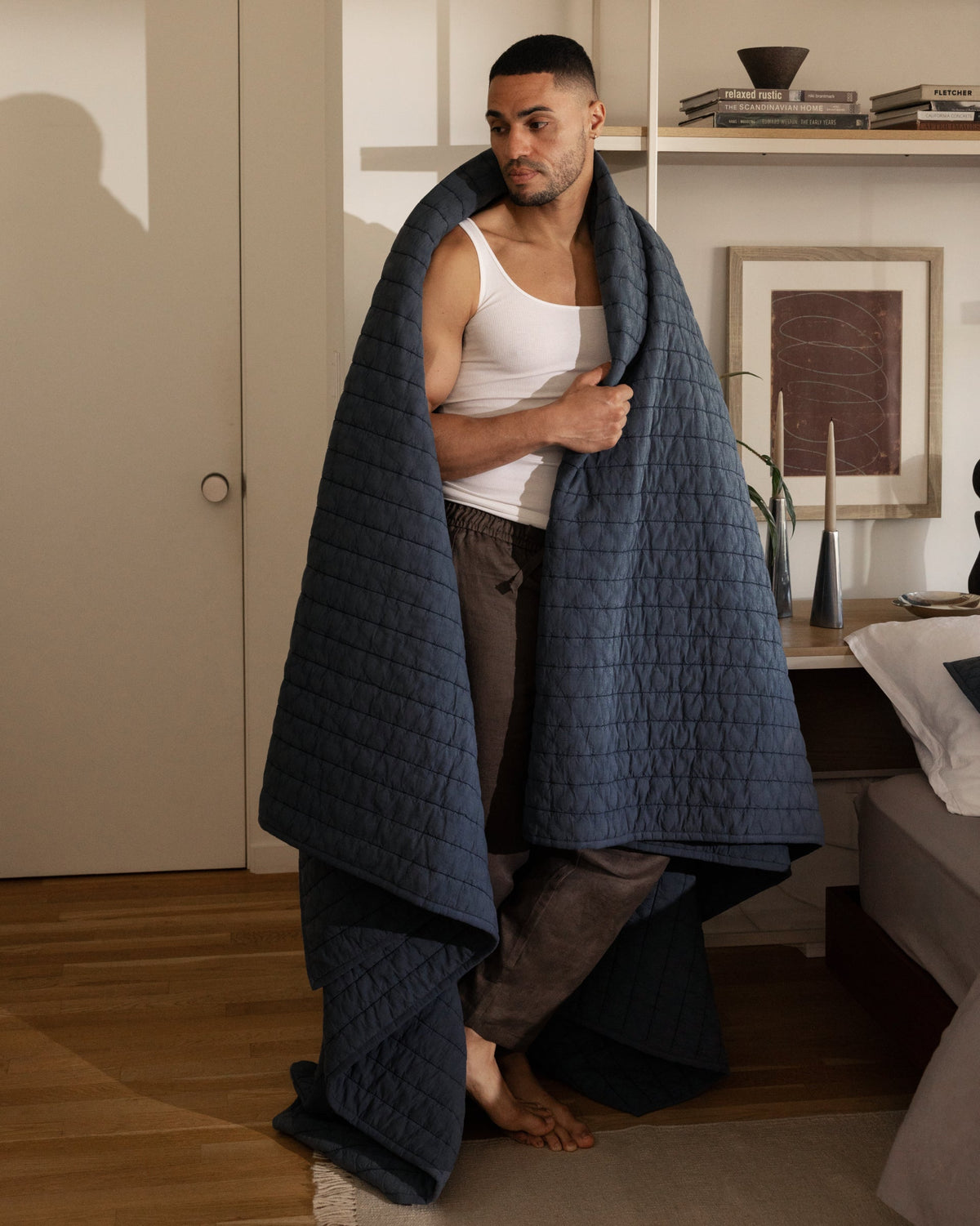 Garment Dyed Channel Quilt - FINAL SALE (Dusk)