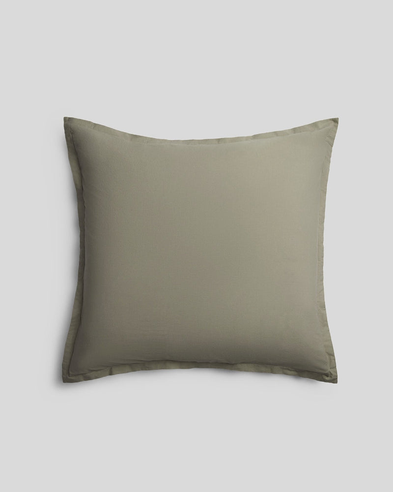 Brushed Cotton Euro Sham (Moss)