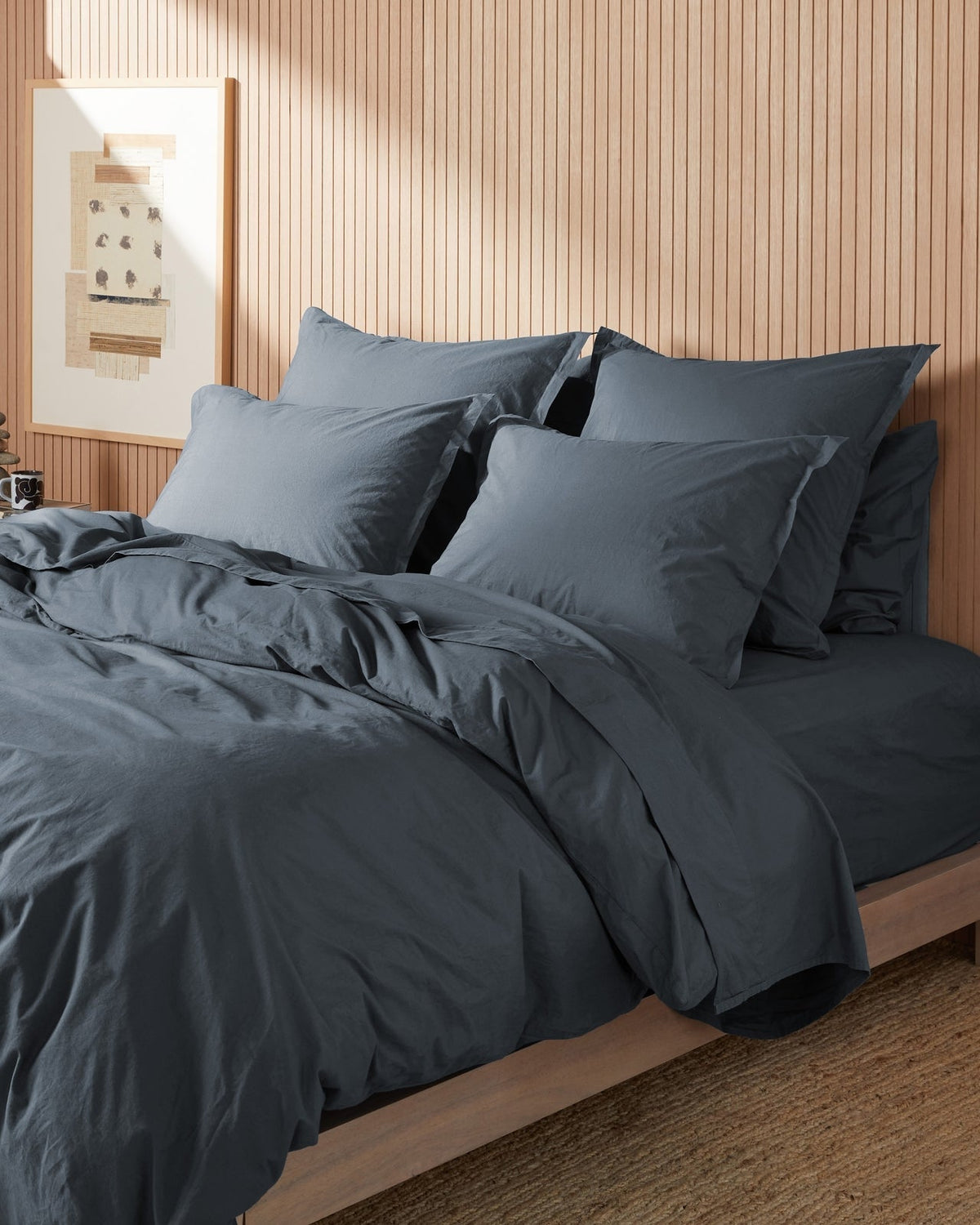 Brushed Cotton Fitted Sheet (Dusk)