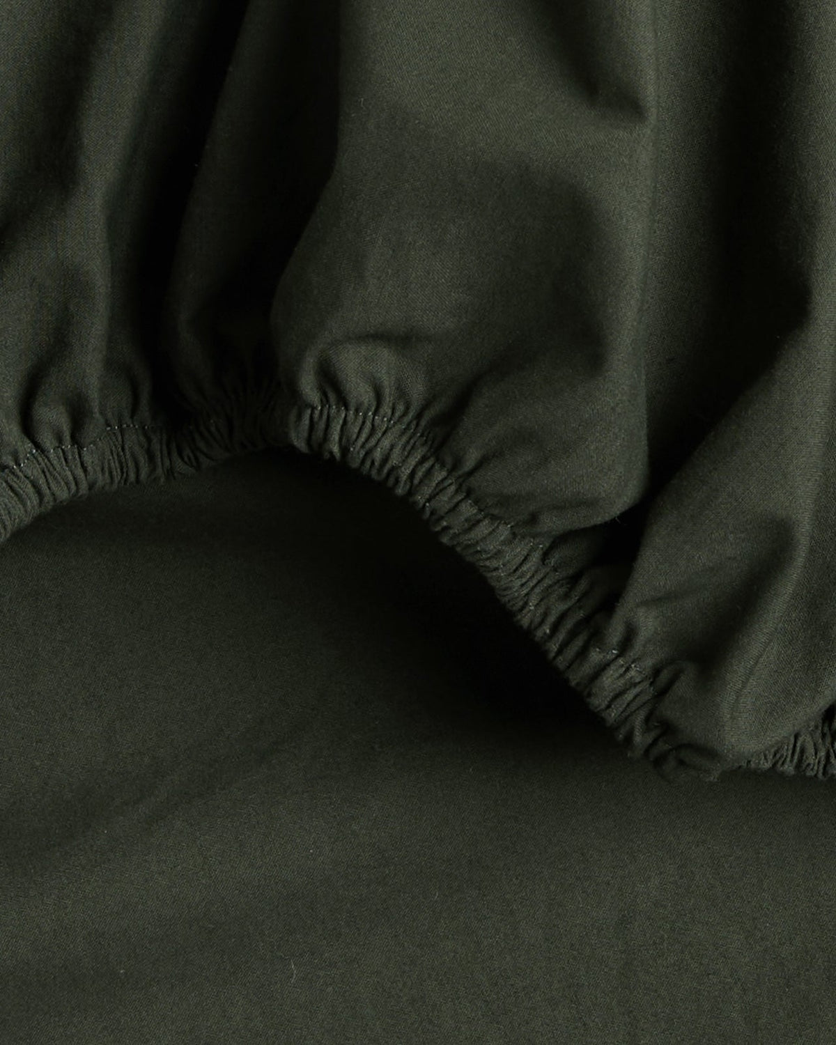 Brushed Cotton Fitted Sheet (Evergreen)
