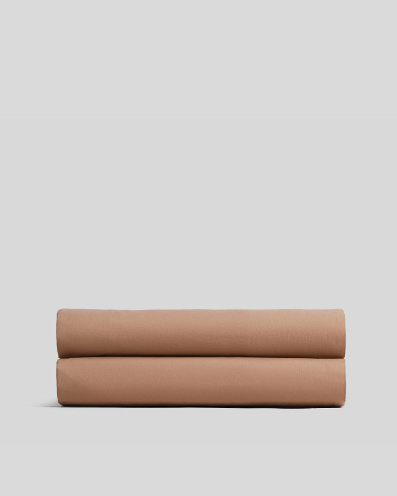 Brushed Cotton Fitted Sheet (Adobe)