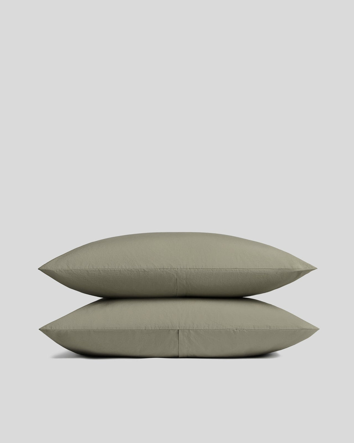 Brushed Cotton Pillowcase Set (Moss)