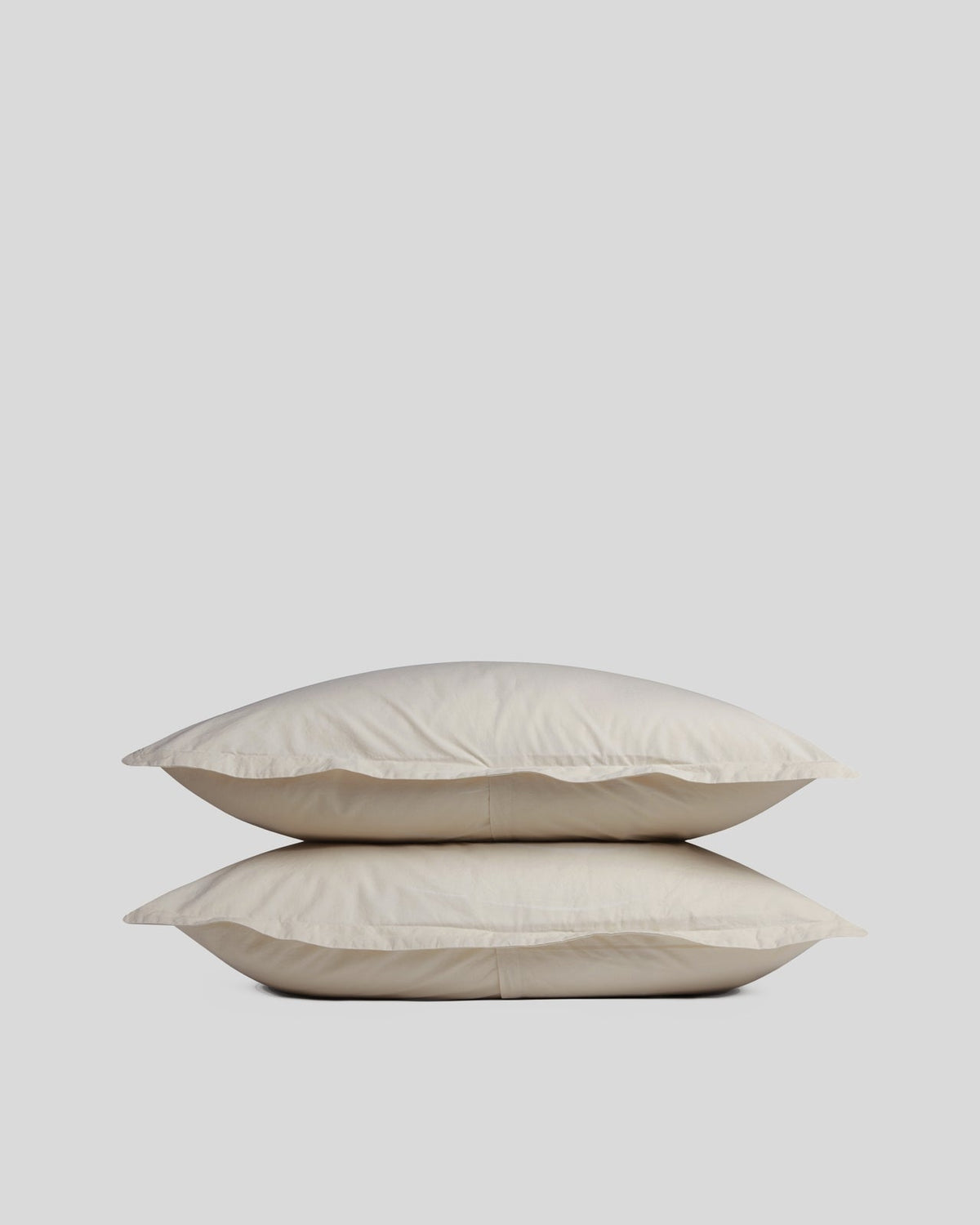 Brushed Cotton Sham Set (Bone)