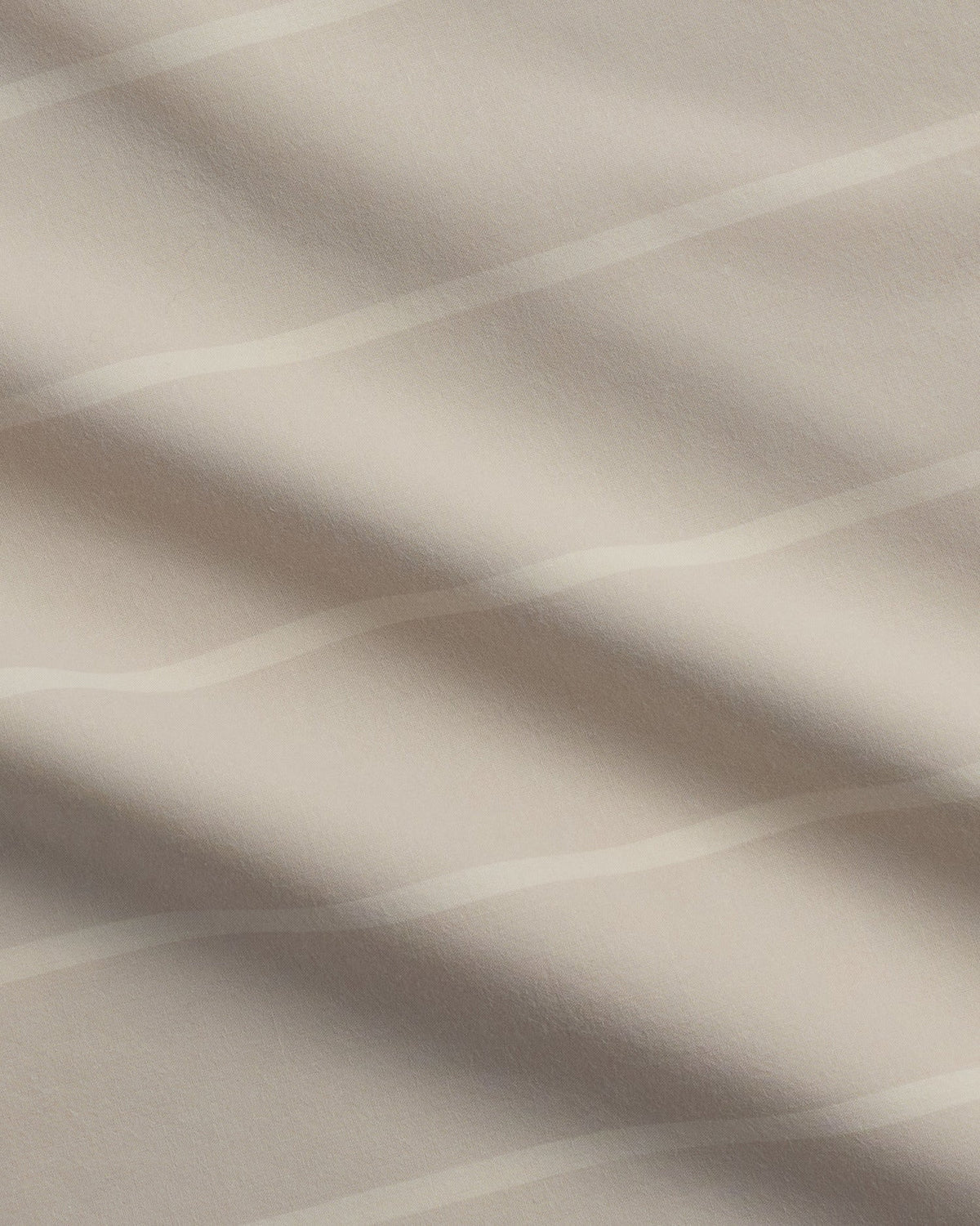 Brushed Cotton Duvet Cover Set - Bone Stripe TW/XL