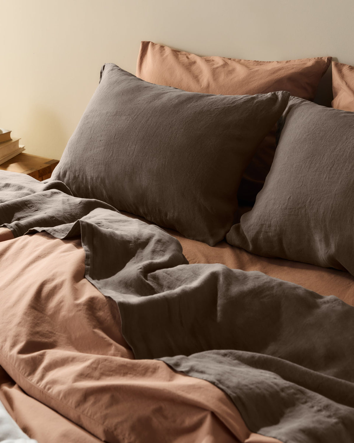 Linen Top Sheet (Warm Grey)