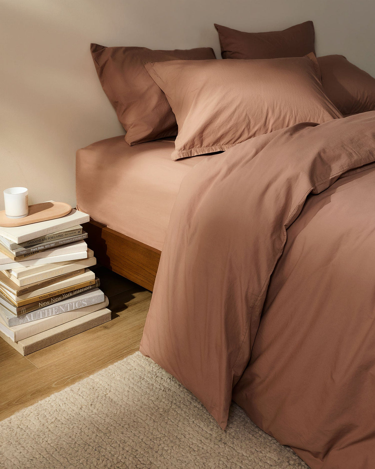 Brushed Cotton Duvet Cover Set - Adobe TW/XL