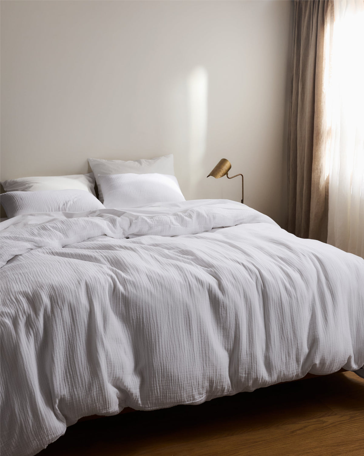 Organic Cloud Cotton Duvet Cover (White)