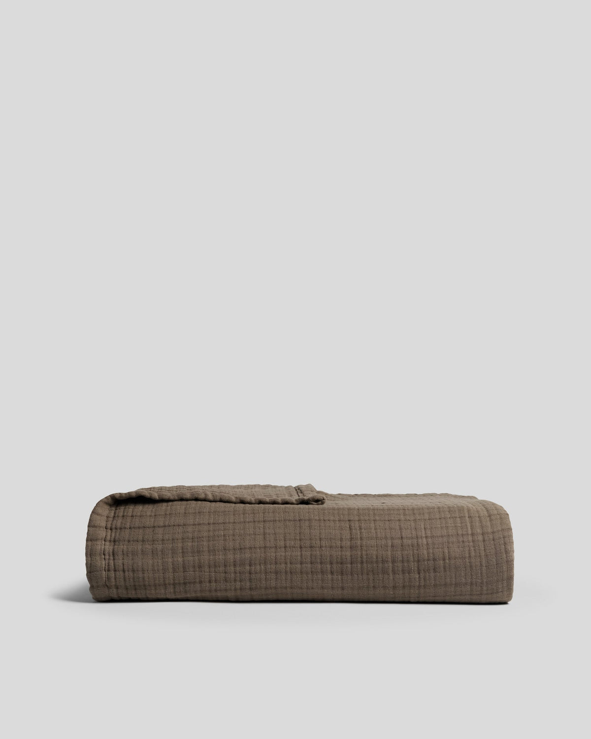 Cloud Linen Gauze Throw (Warm Grey)