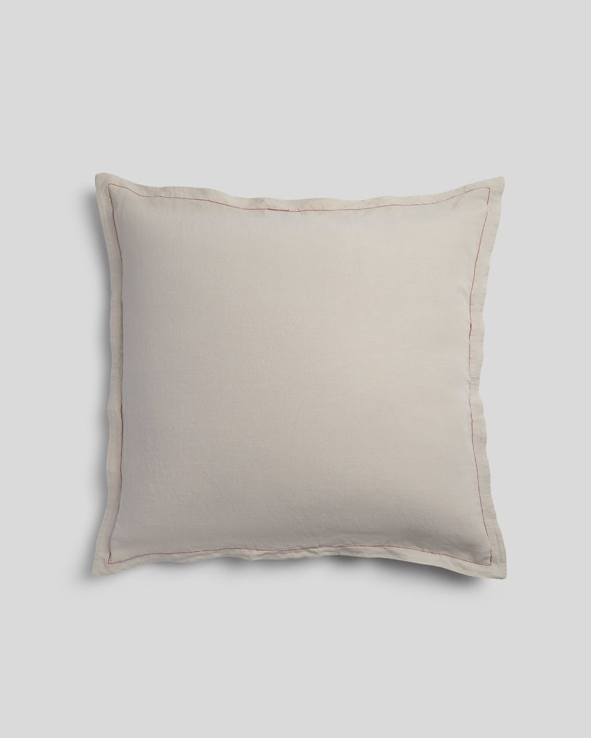 Linen Tencel Euro Sham - FINAL SALE (Bone with Canyon)