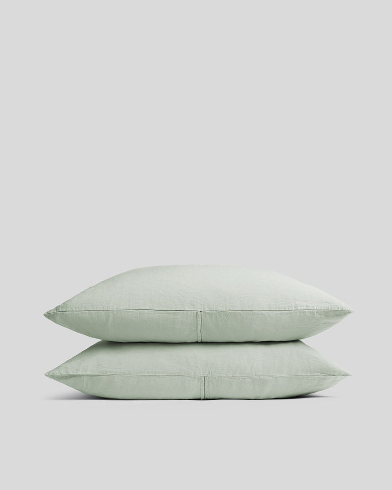 Linen Tencel Pillowcase Set - FINAL SALE (Sage)