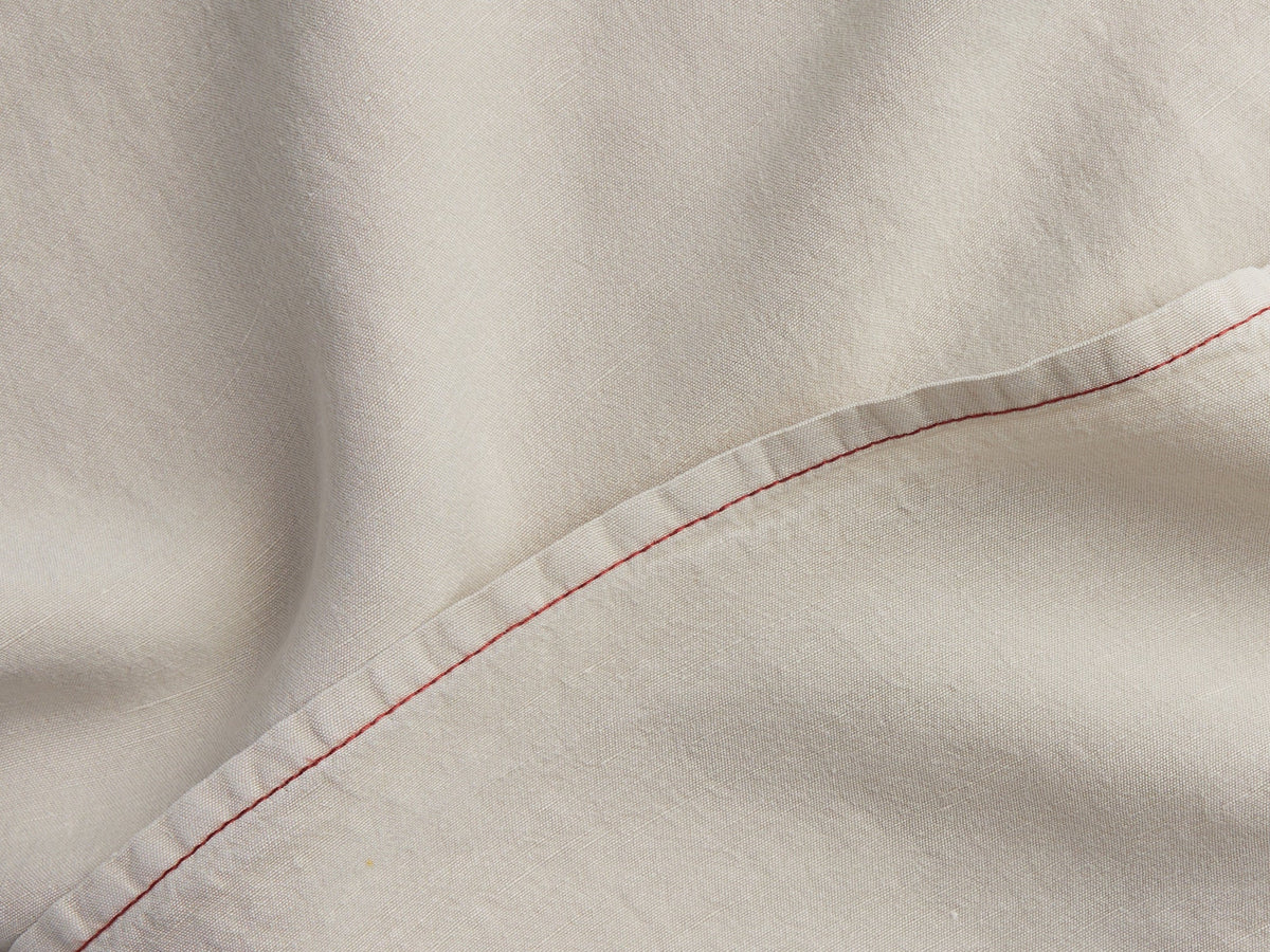Linen Tencel Pillowcase Set - FINAL SALE (Bone with Canyon)