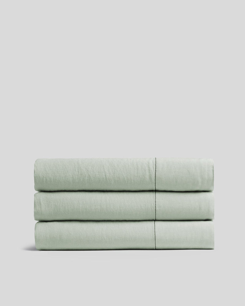 Linen Tencel Top Sheet - FINAL SALE (Sage)