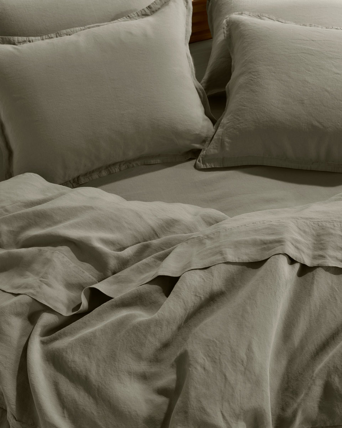Linen Tencel Sham Set - FINAL SALE (Moss)
