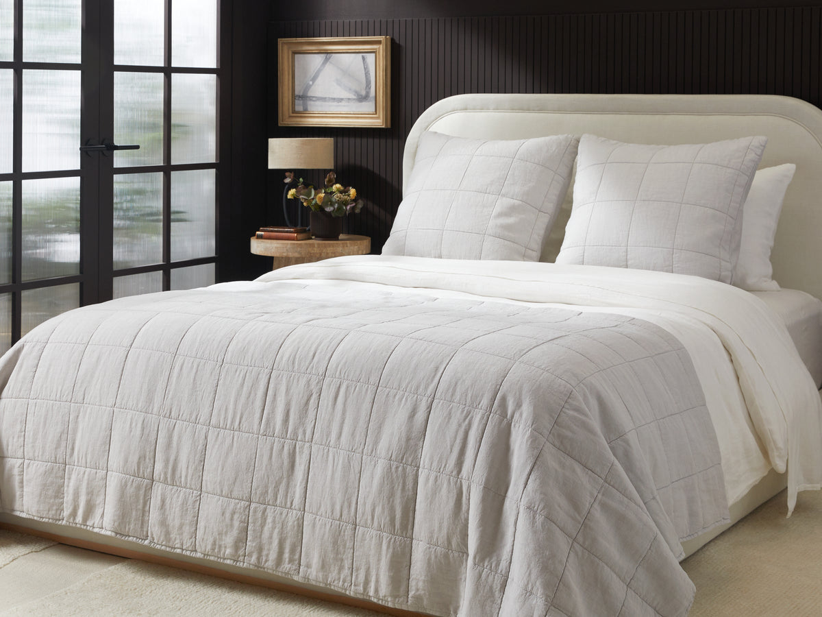 Linen Box Quilt - FINAL SALE (Fog)