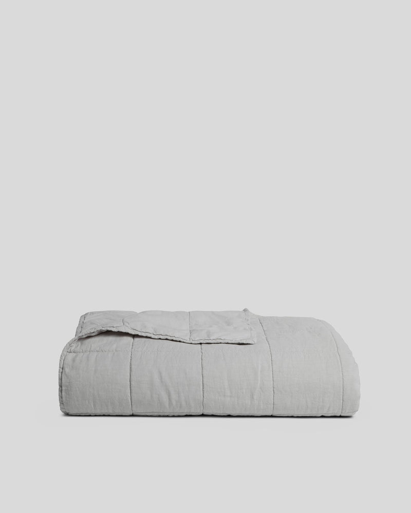 Linen Box Quilt - FINAL SALE (Fog)