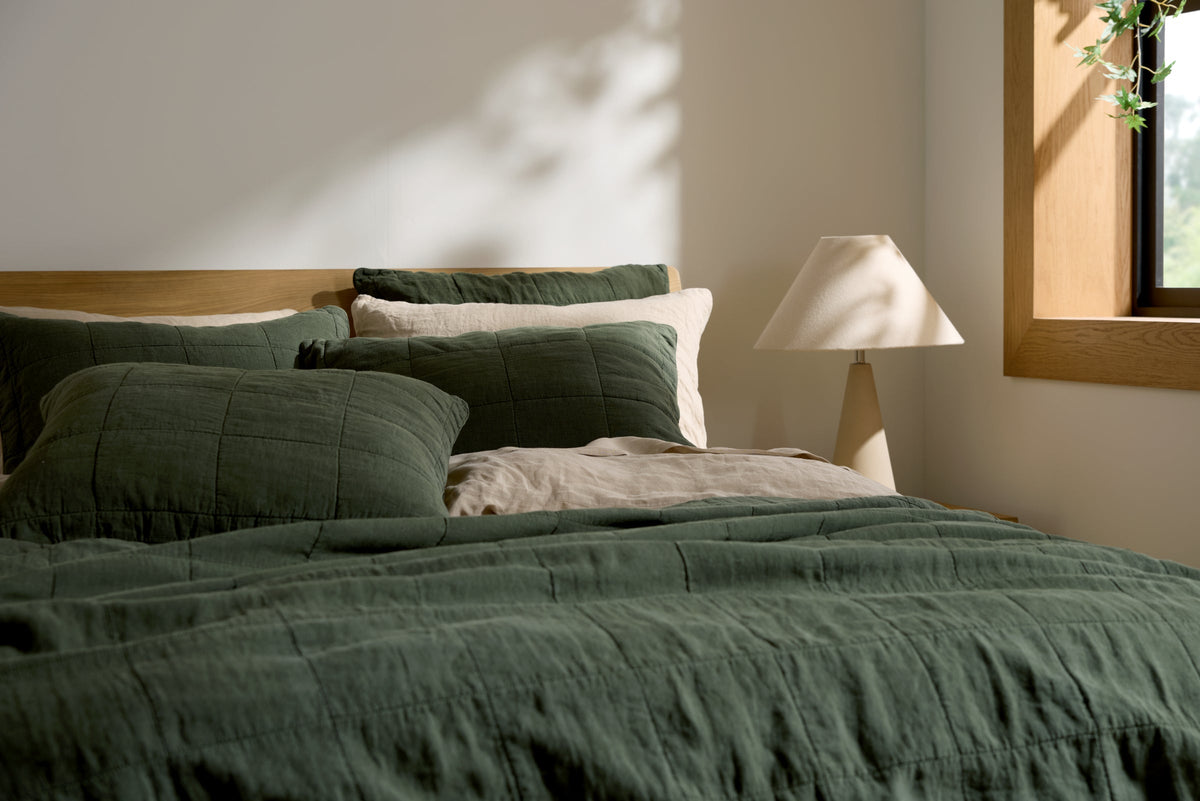 Linen Box Quilt (Evergreen)