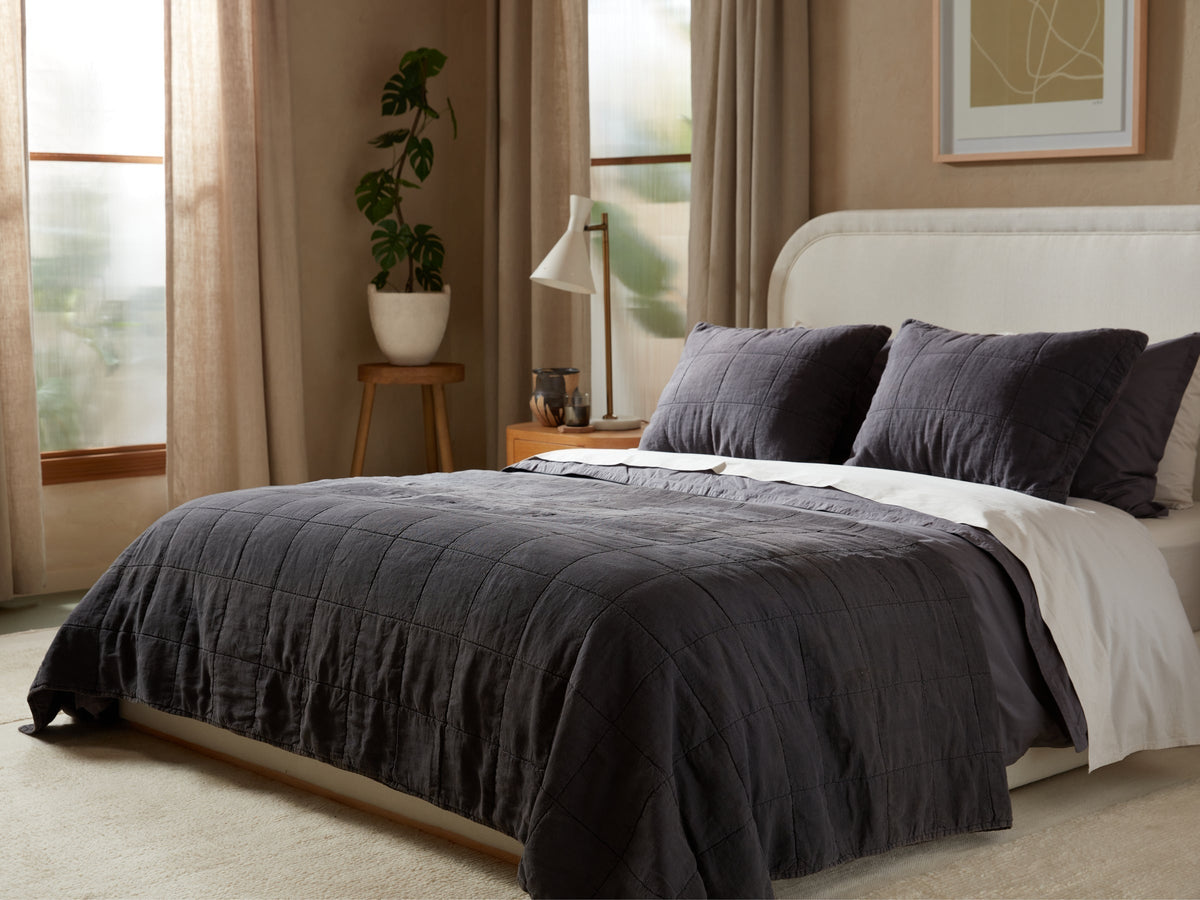 Linen Box Quilt (Coal)