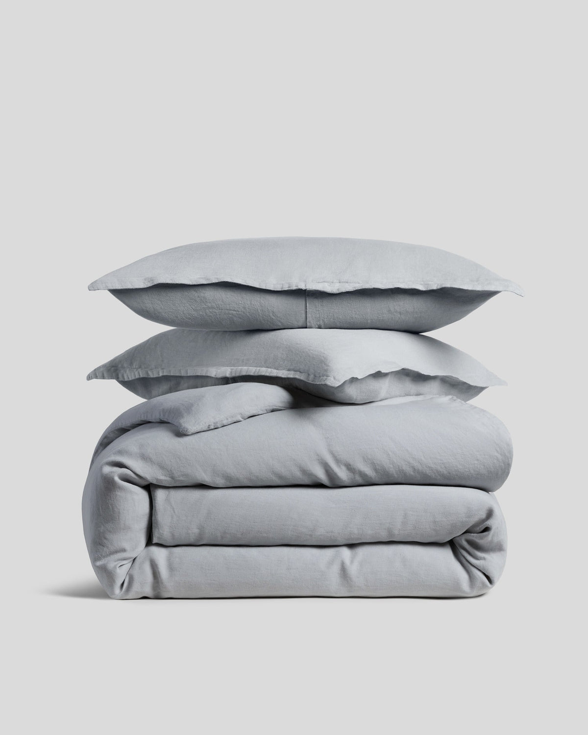 Linen Duvet Cover Set - Sky K/CK