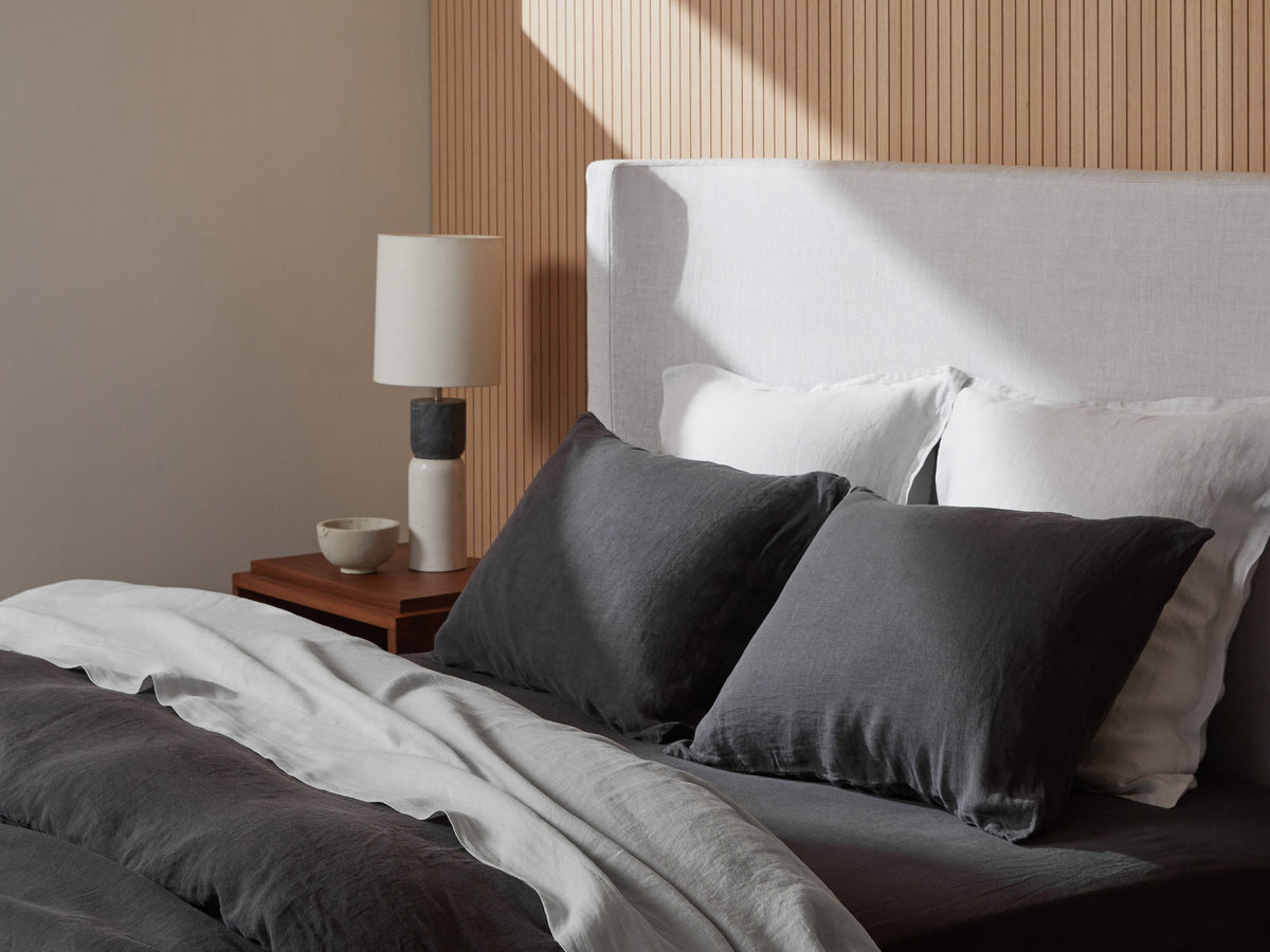 Linen Euro Sham - FINAL SALE (Fog)