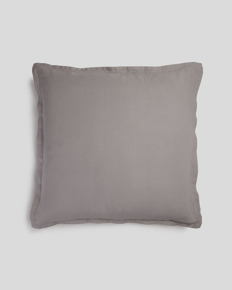 Linen Euro Sham (Pebble)