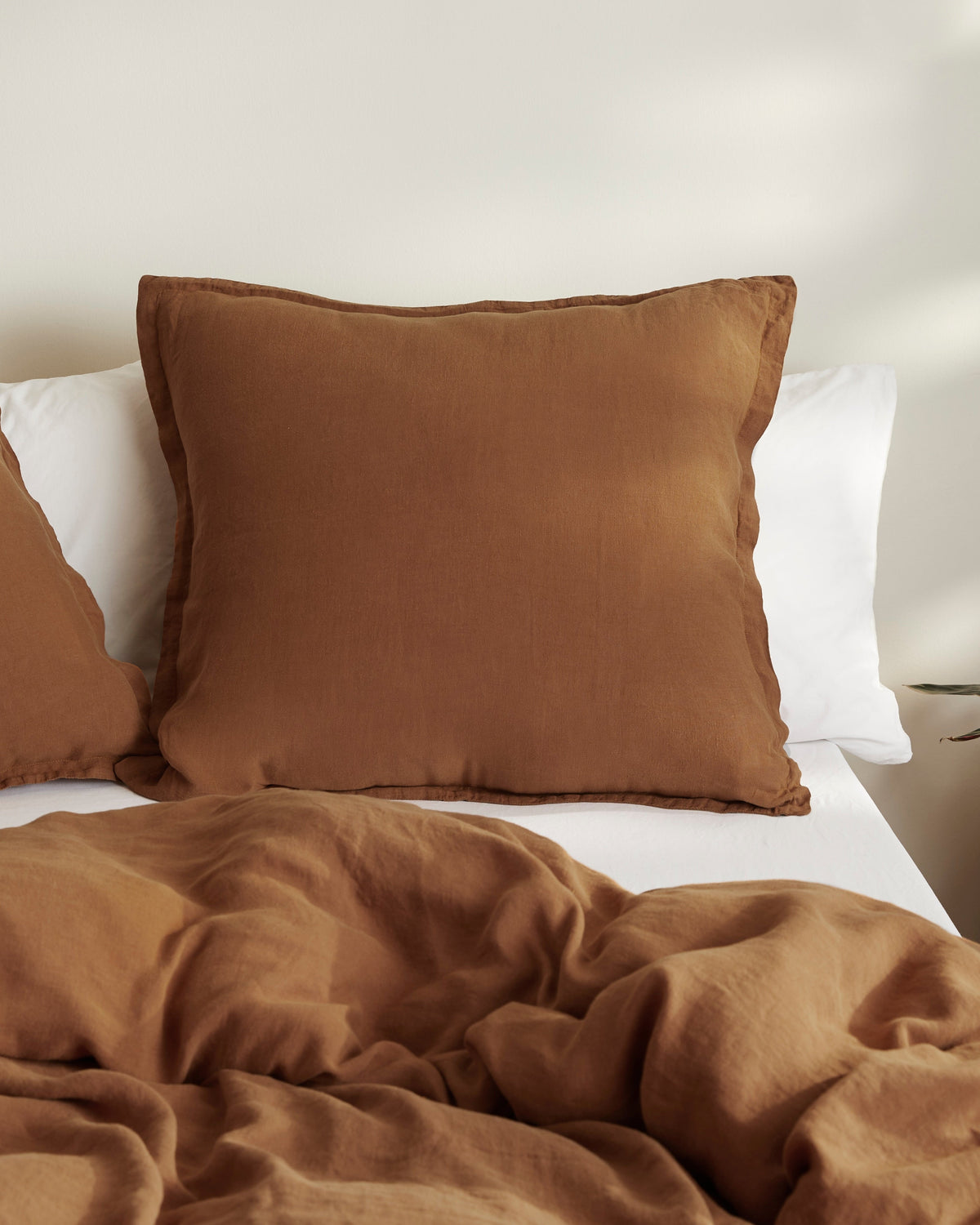 Linen Euro Sham (Tobacco)