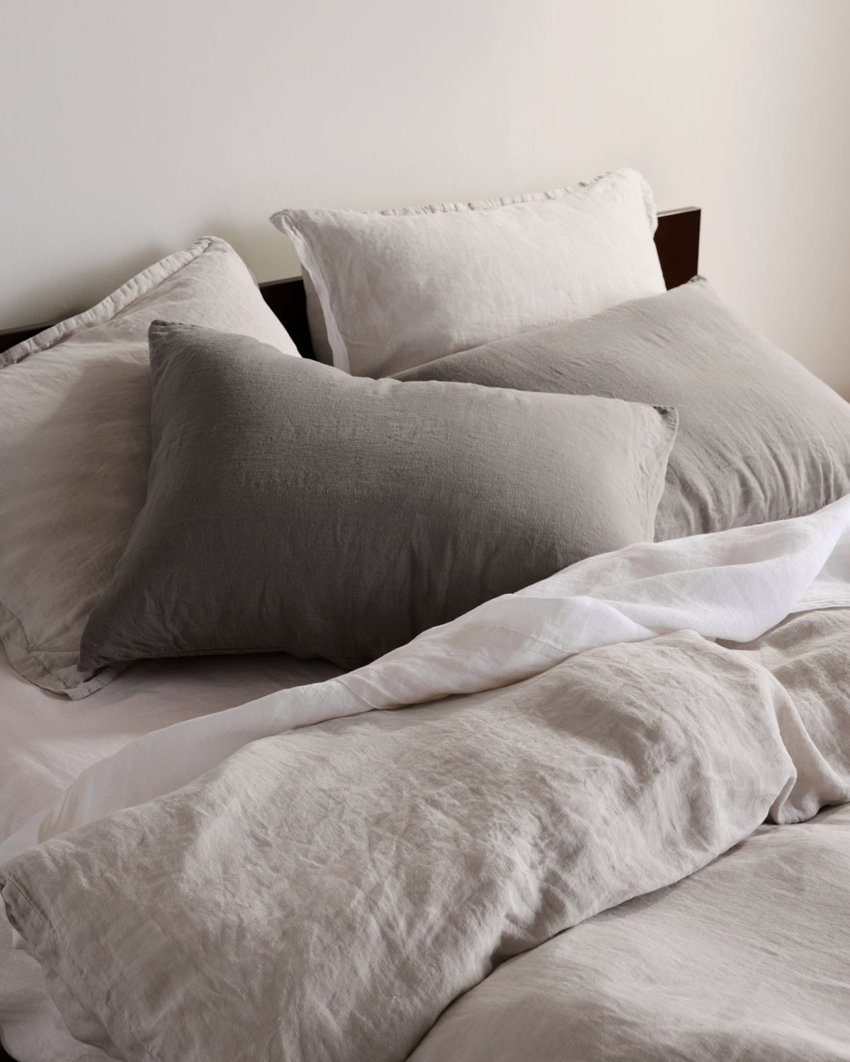 Linen Pillowcase Set (Pebble)