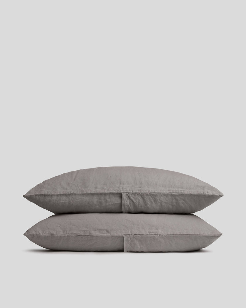 Linen Pillowcase Set (Pebble)