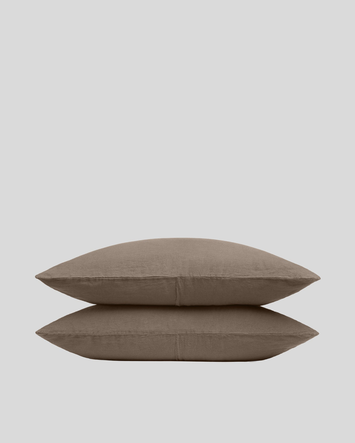Linen Pillowcase Set (Warm Grey)
