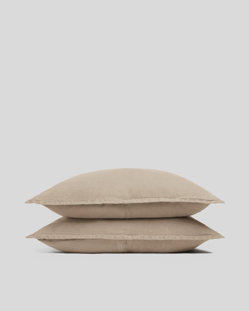 Linen Sham Set (Toast)