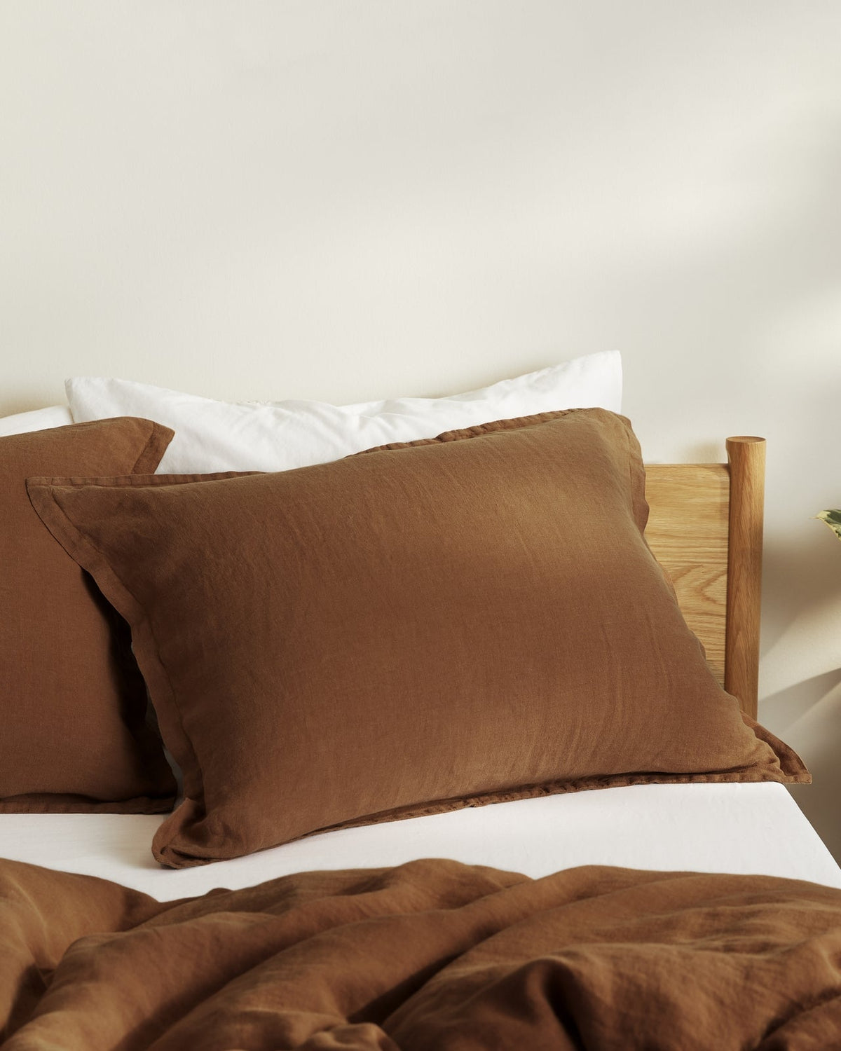Linen Sham Set (Tobacco)