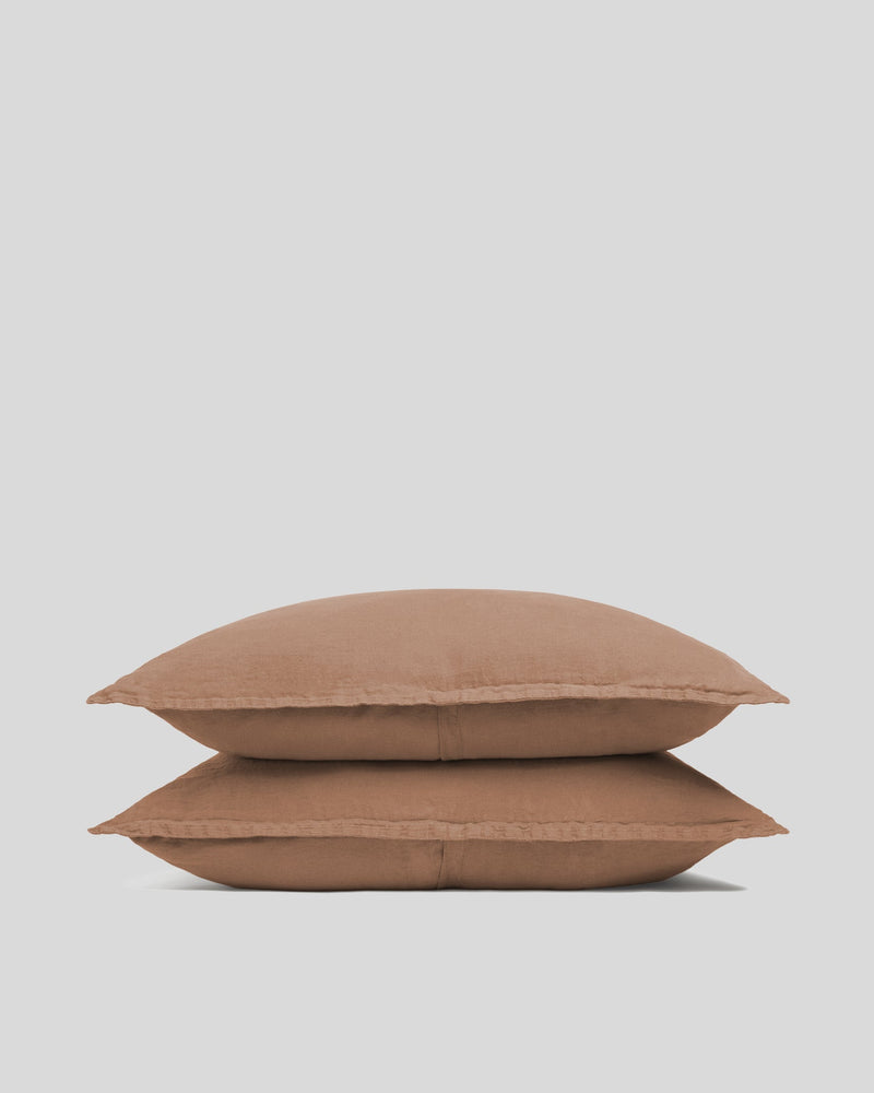 Linen Sham Set (Adobe)