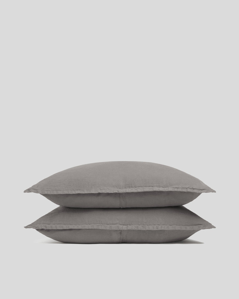 Linen Sham Set (Pebble)
