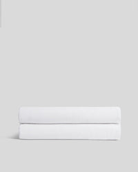 Linen Tencel Fitted Sheet (White)