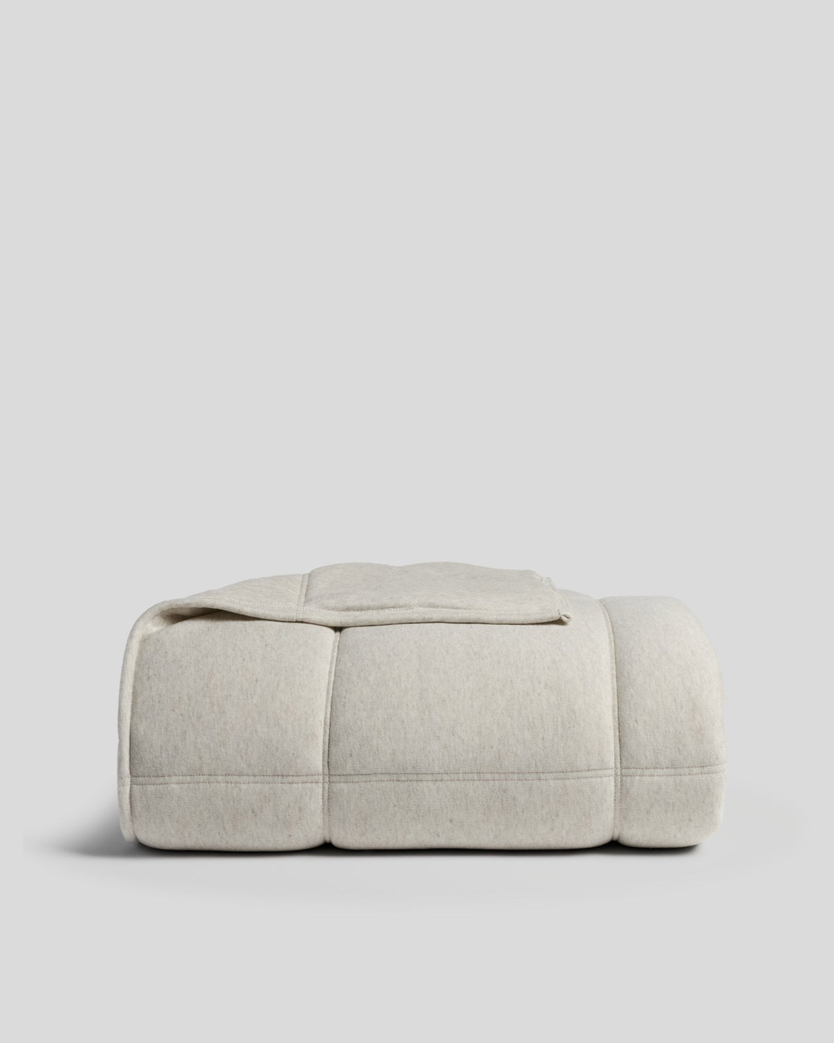 Linen Tencel Jersey Quilt (Heathered Oatmeal)