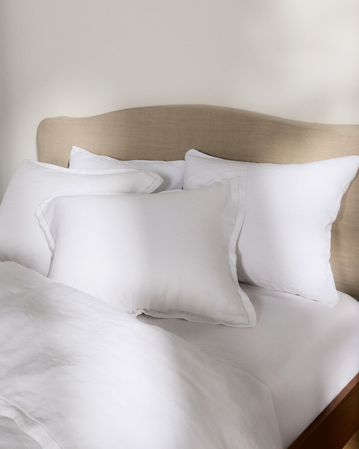 Linen Tencel Sham Set (White)