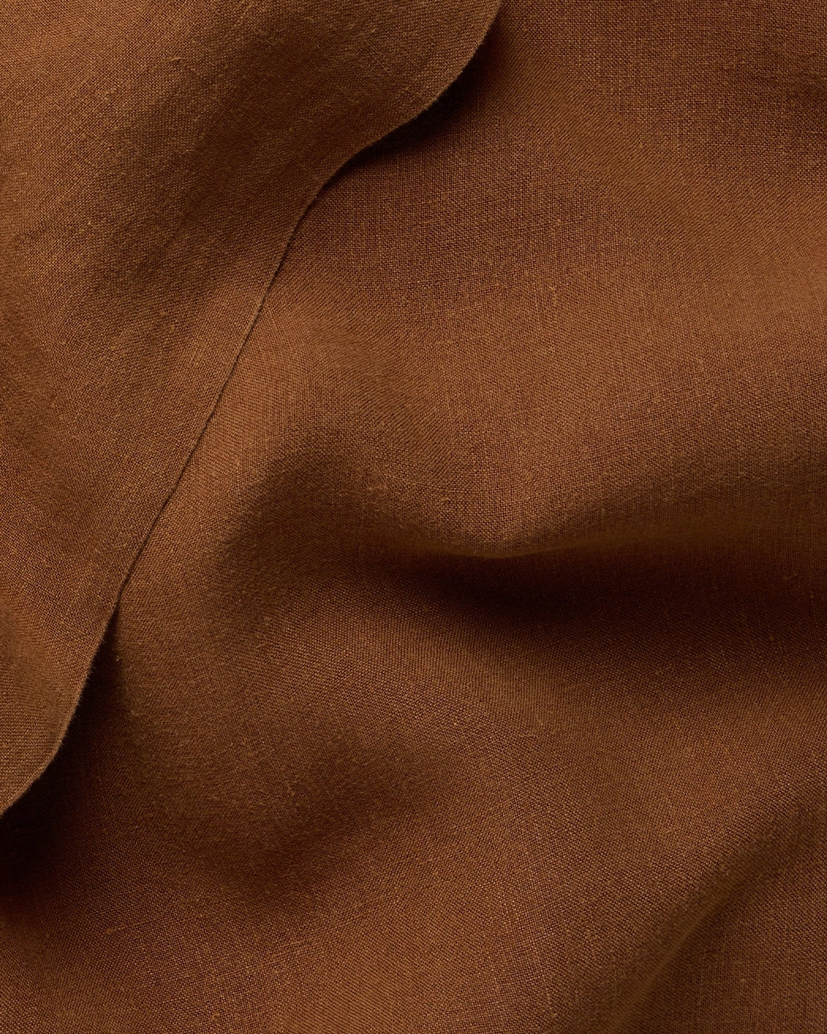 Linen Top Sheet (Tobacco)