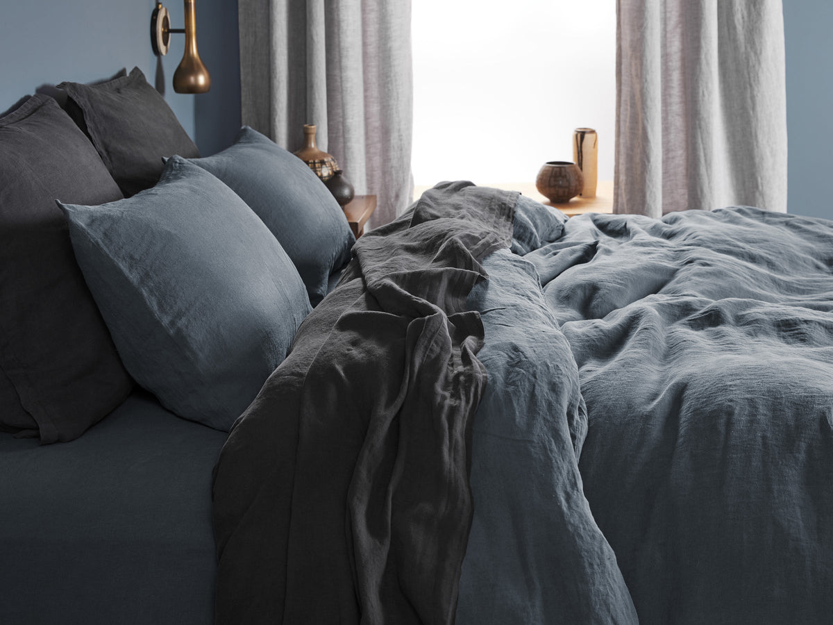 Linen Top Sheet - FINAL SALE (Coal)