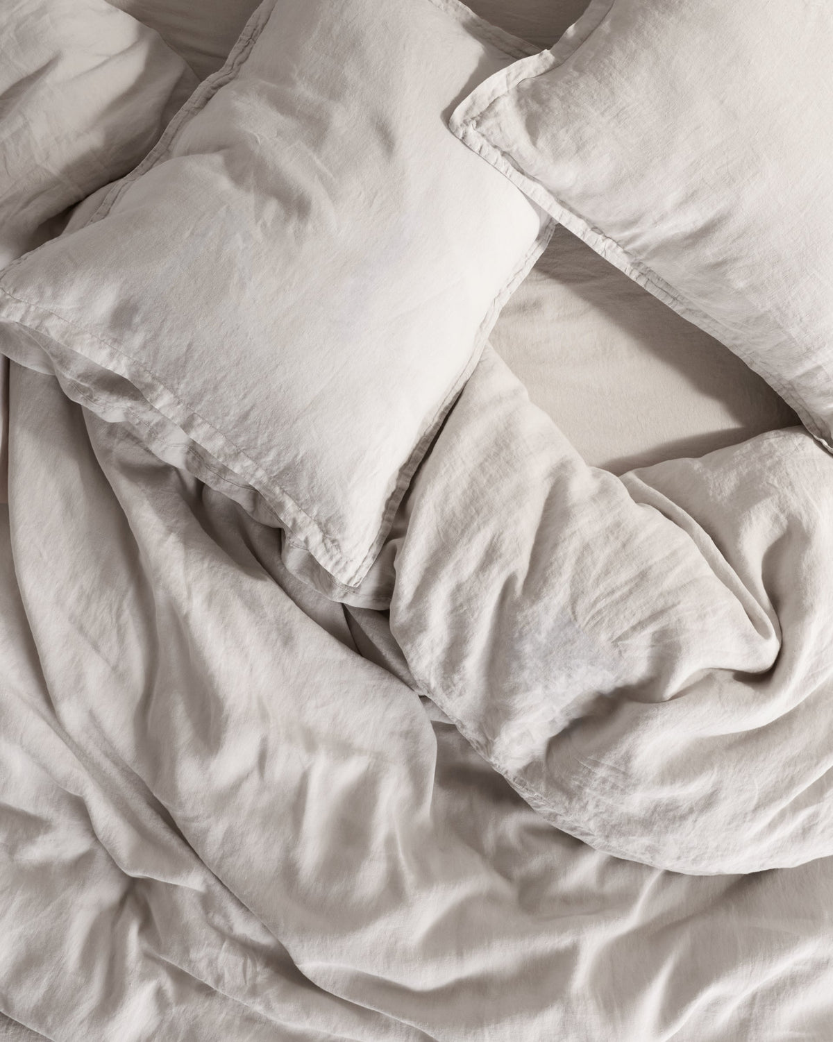 Linen Sheet Set - Dove F/Q