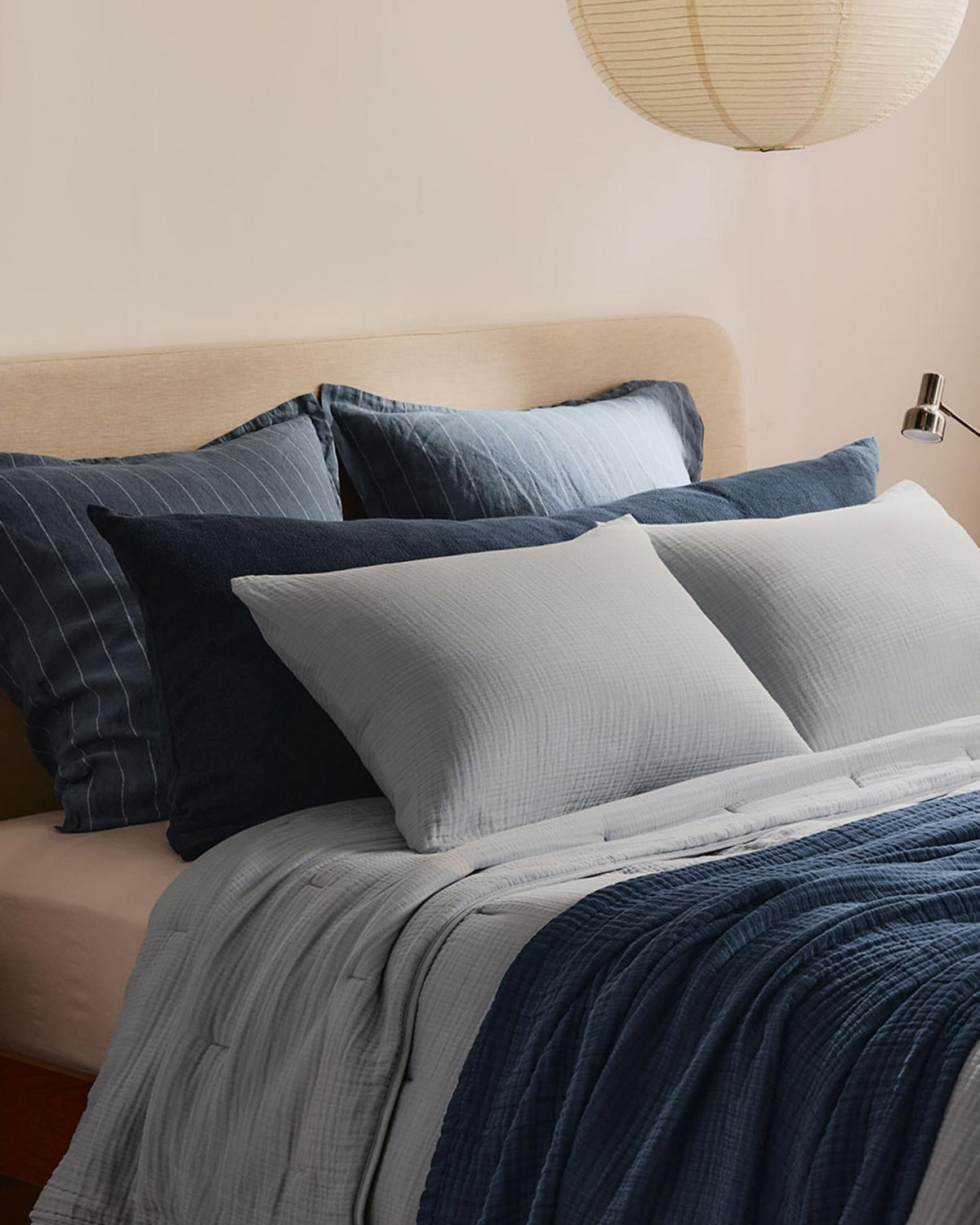 Organic Cloud Cotton Sham Set (Sky)