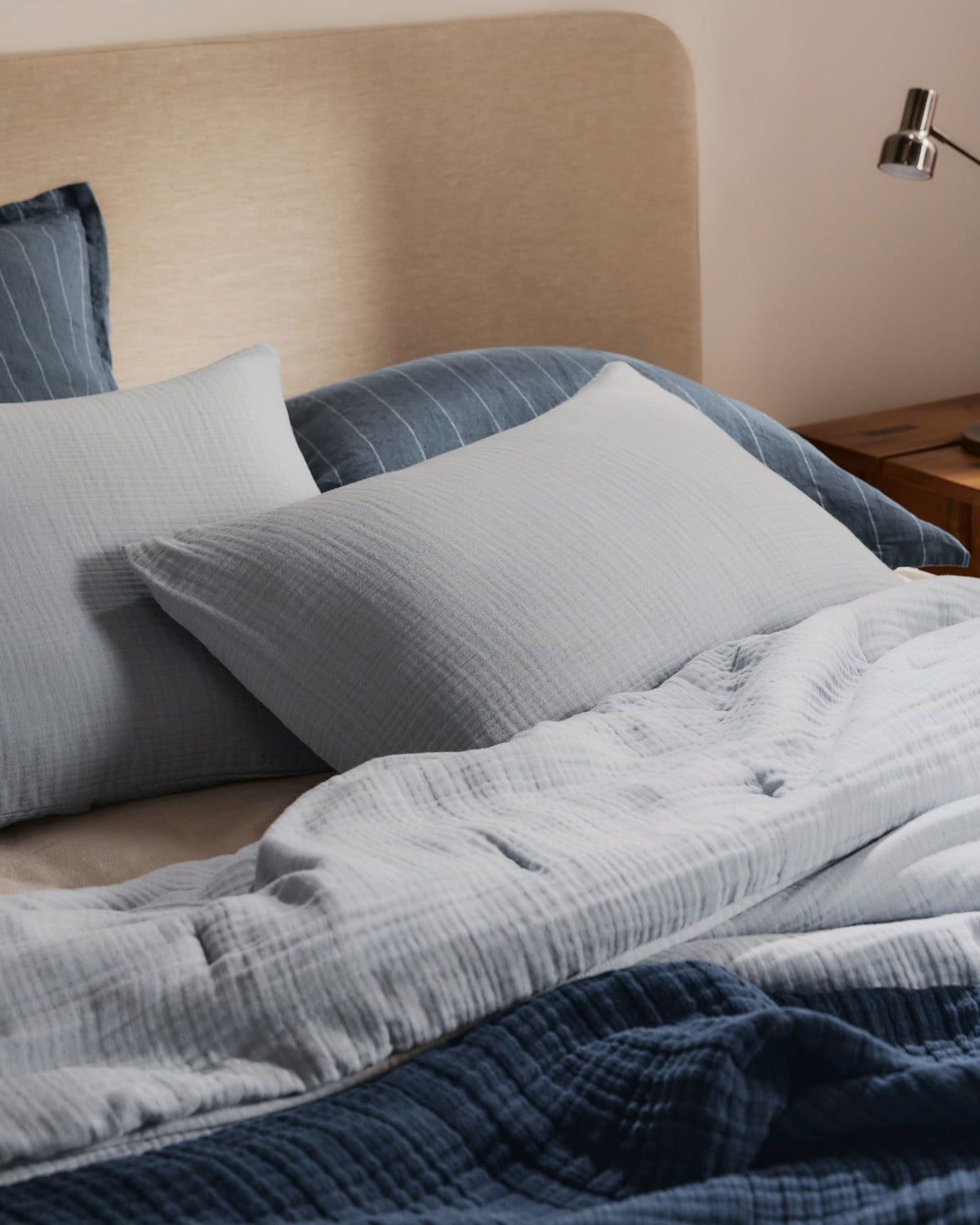 Organic Cloud Cotton Sham Set (Sky)