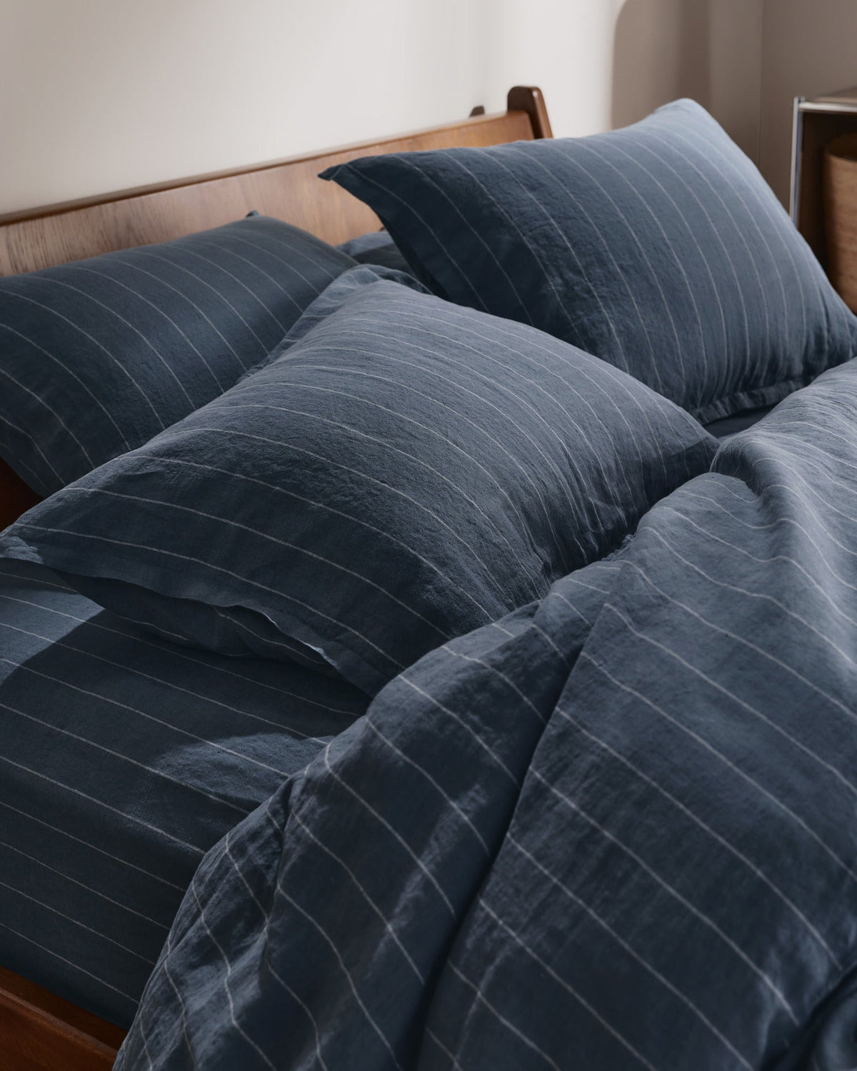 Linen Duvet Cover (Dusk Stripe)