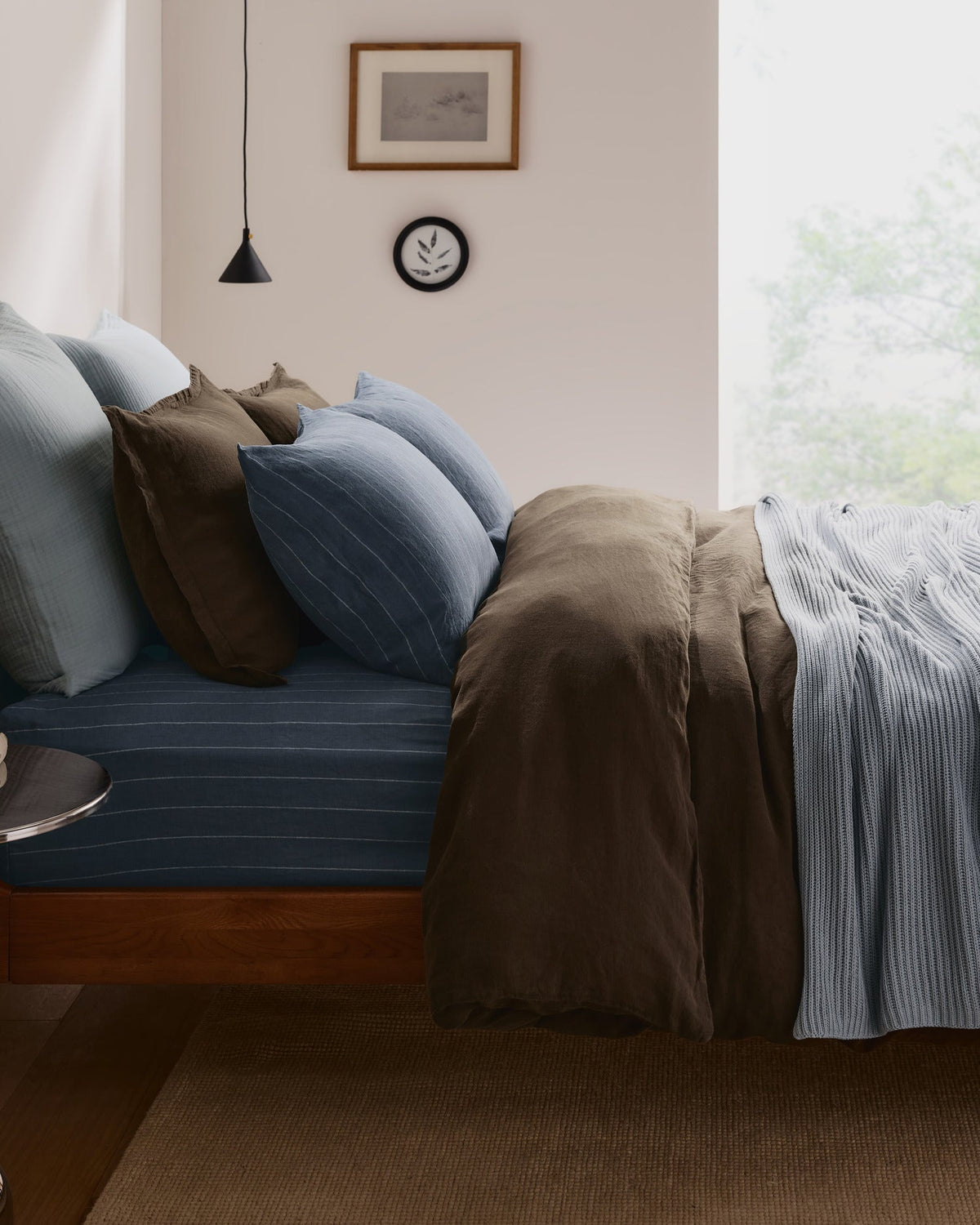 Organic Cloud Cotton Euro Sham (Sky)