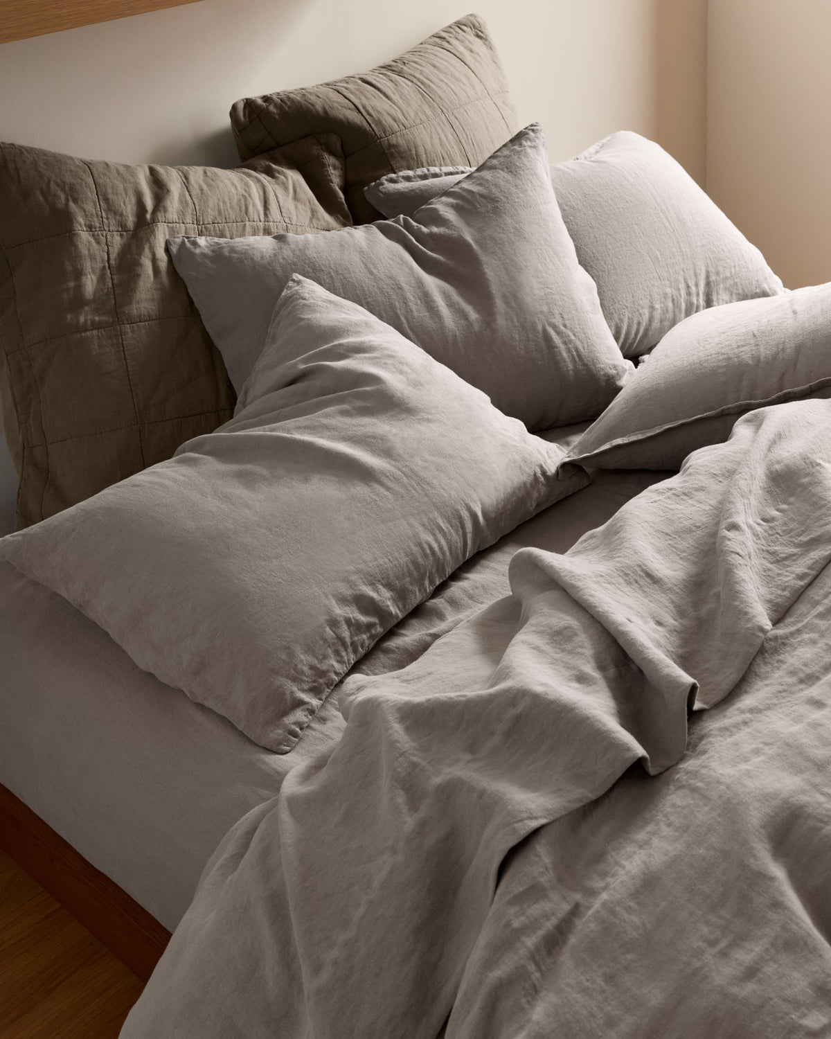 Linen Pillowcase Set (Pebble)