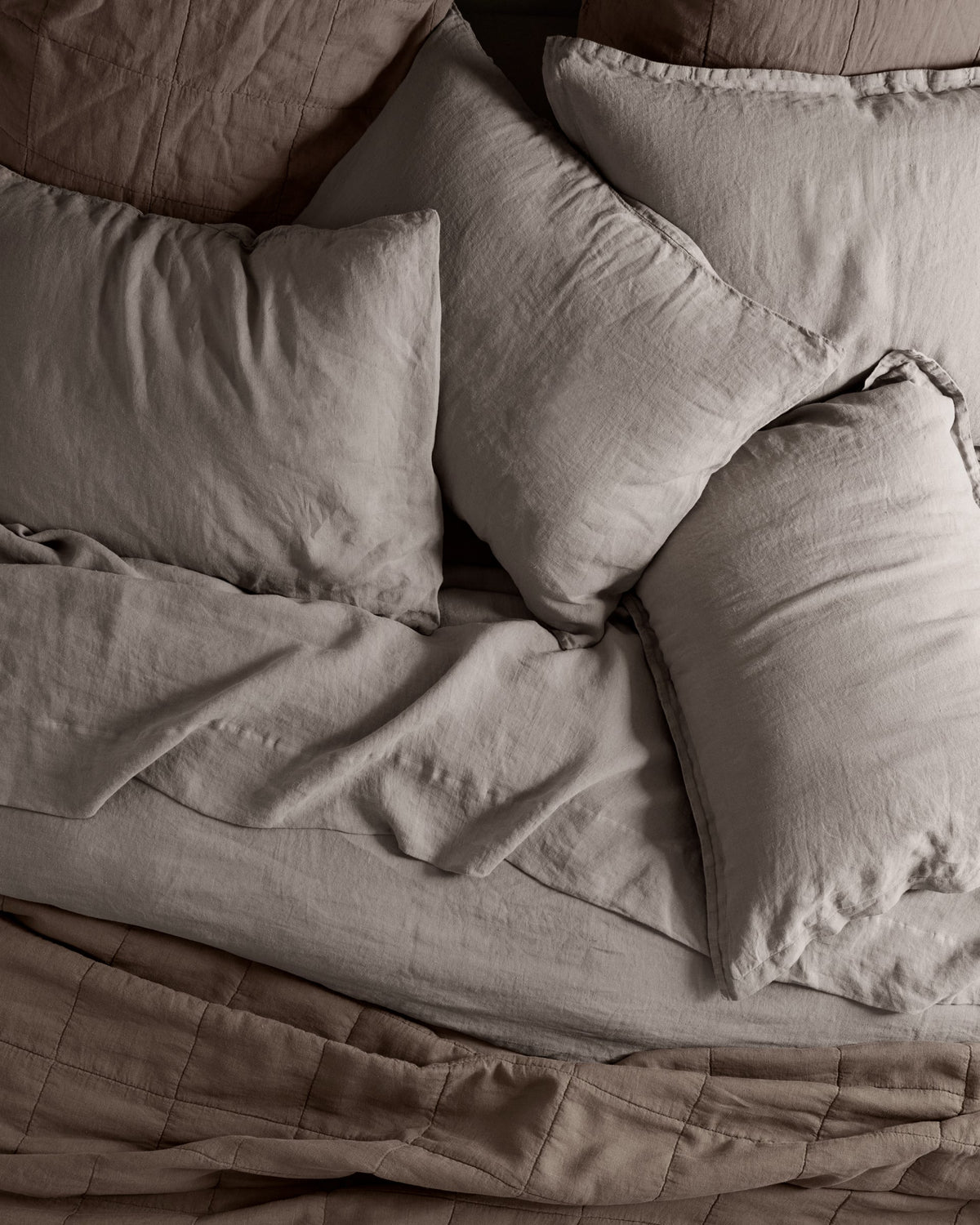 Linen Sham Set (Pebble)