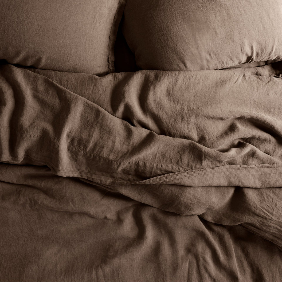 Linen Duvet Cover (Warm Grey)
