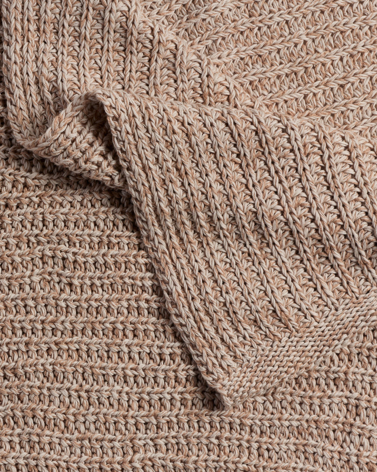Marled Cotton Throw (Adobe)