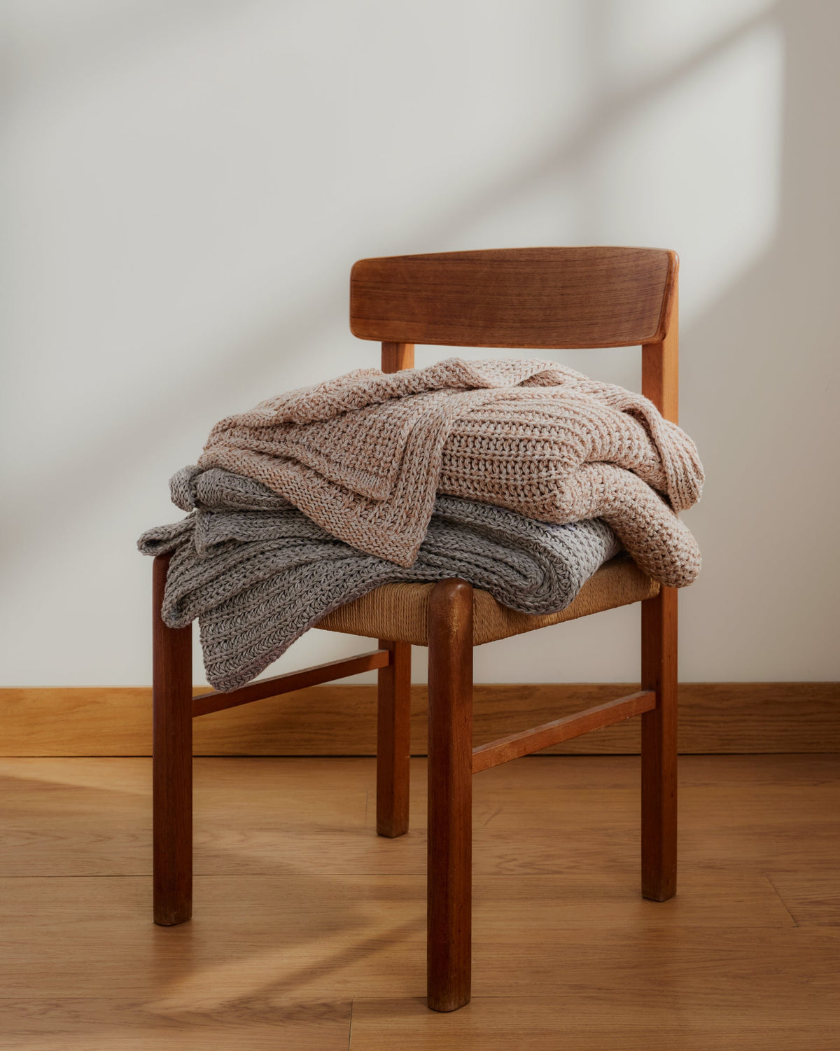 Marled Cotton Throw (Adobe)