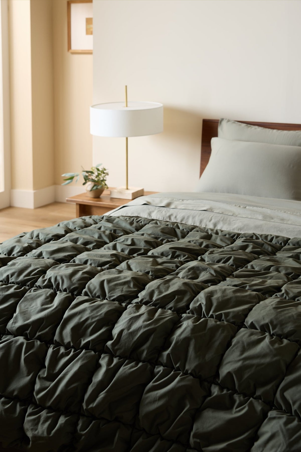 Organic Cozy Cotton Comforter - FINAL SALE (Evergreen)