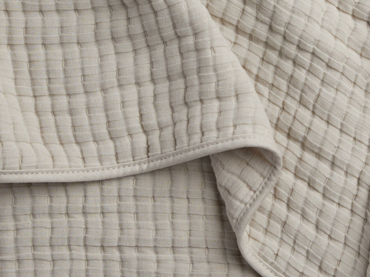 Organic Air Cotton Toddler Quilt (Bone)